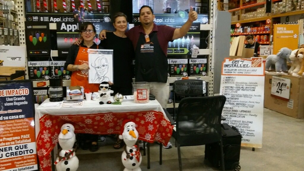 OscarARSman's tweet photo. Great event on 277 with a caricature artist and hot cocoa. @THDHowie @ARSeventsHD @RMongeau @sfagra https://t.co/uWRjTsVDiX