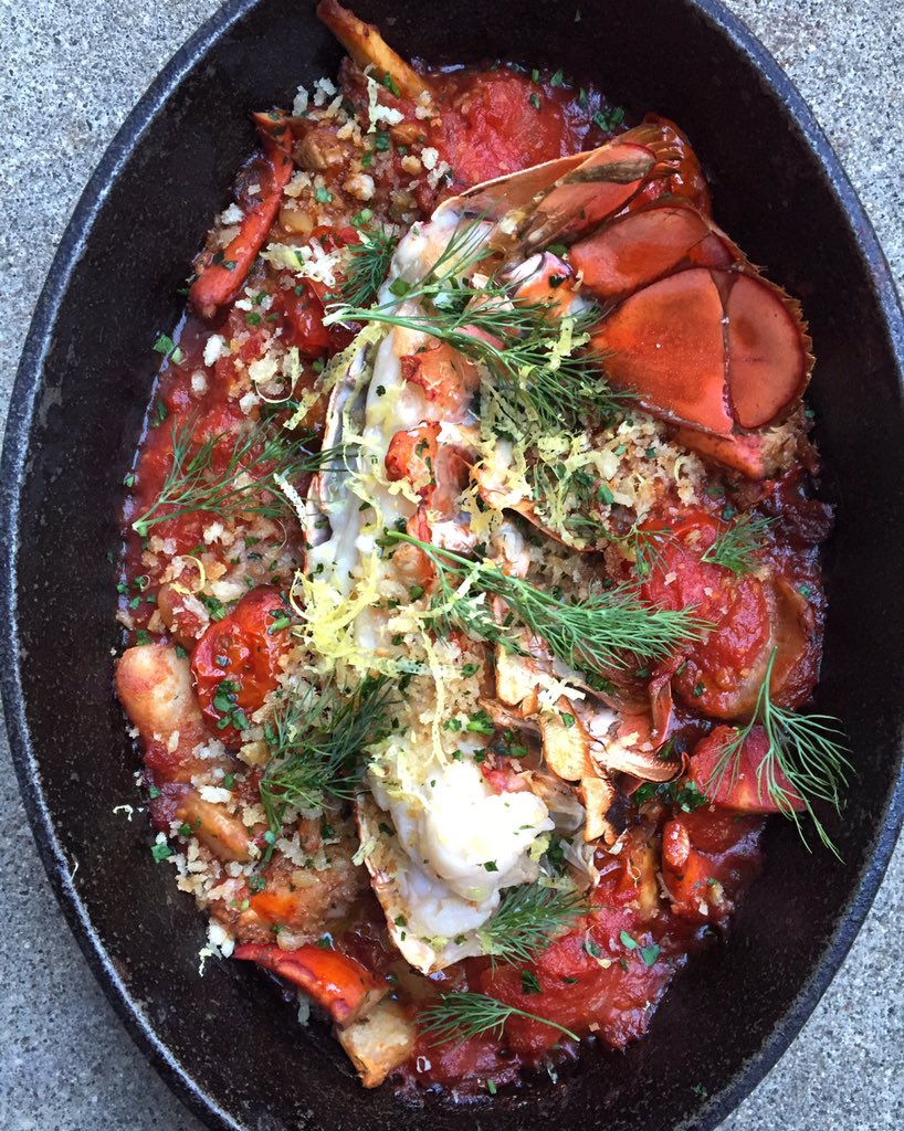 samehwadi's tweet photo. lobster &amp; giant bean plaki with dill, ouzo and lemon @saffronmpls for a limited time. https://t.co/Ml9VQYhqoK
