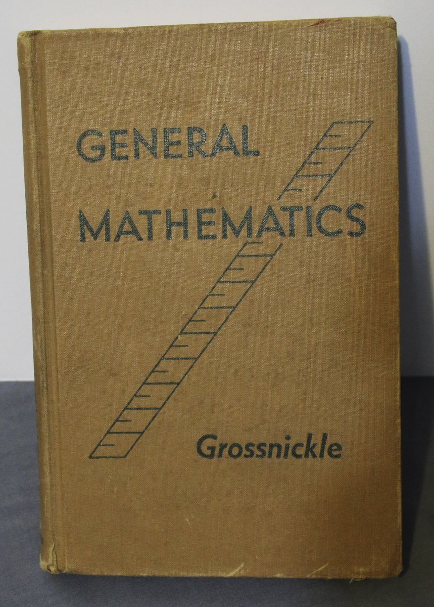 TexGirlTreasure's tweet image. #Vintage #Textbook #GeneralMathematics #Grossnickle #Hardcover #OldTexbook #Math ebay.com/itm/1949-Gener… via @eBay