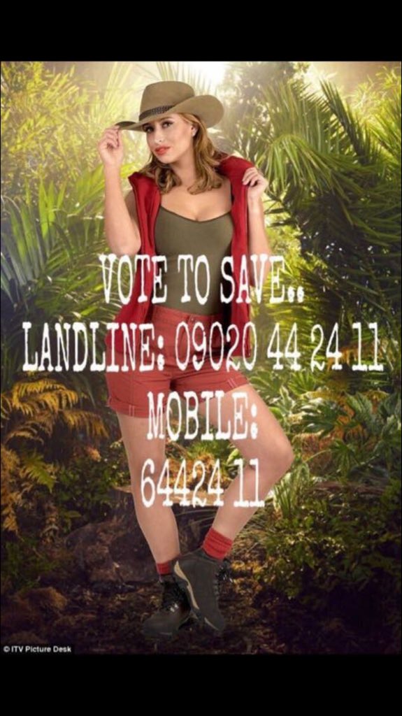 ClaireTips's tweet image. Please get voting our girl! @fernemccann She is doing us soooo proud!!!! Loving watching the real her! ❤️💋🐊🐛🐜