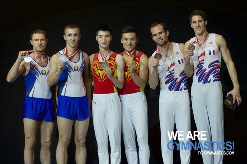 gymnastics's tweet image. Presenting the Men's Synchro #Trampoline podium from the Odense Worlds! Congrats to 2015 World champs Dong and Tu!
