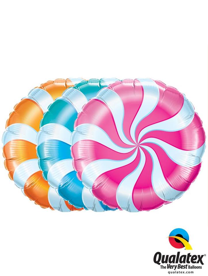 QualatexBrasil's tweet photo. Novas cores: Balões da #Qualatex de Microfoil de 18"’ #CandySwirls para festas natalinas ou outras opções. https://t.co/0w3lLooJAn