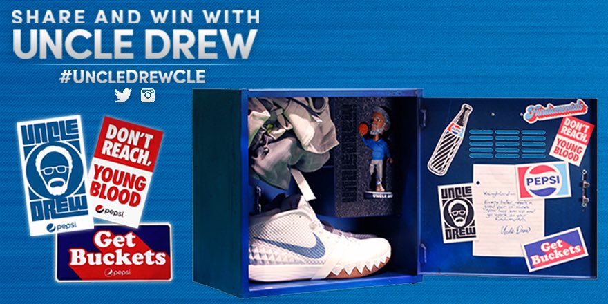 cavs's tweet photo. Every real baller needs an #UncleDrewCLE locker. Coming tonight? Visit SEC.123/124 to find out how YOU can win this. https://t.co/nCHmaTk5dZ