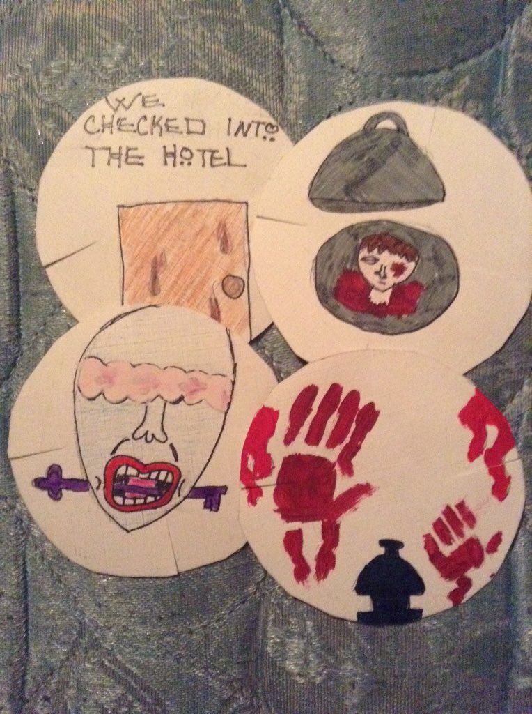 BodyModViking's tweet image. I drew little pictures for American horror story seasons (2-5). #AHS @AHSFX @AHSfandom