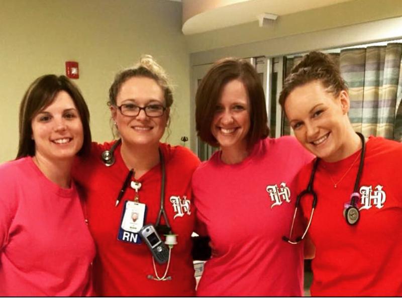 ER staff at St Mary's wearing our shirts. Thank you for the support!