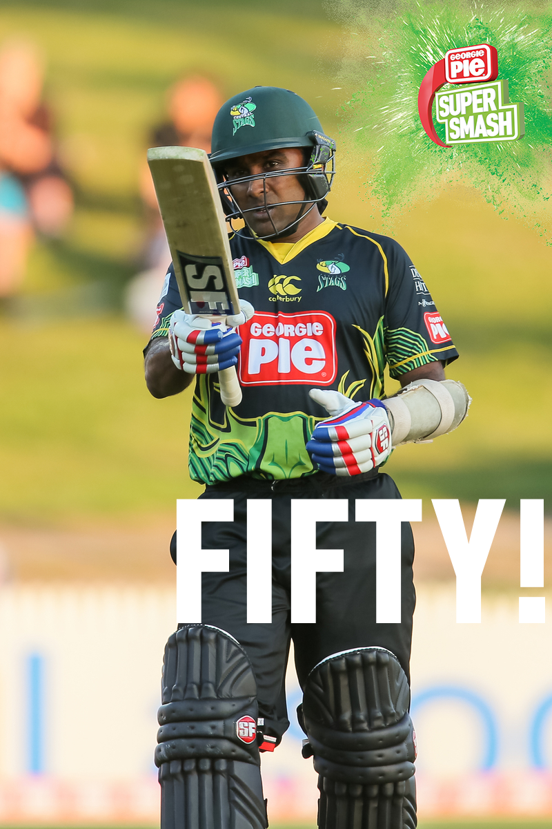 SuperSmashNZ's tweet photo. Back to back fours & that's another sweet 50 for @MahelaJay! 32 balls, @CDStags 86/0 #CSvNK https://t.co/wXfVMyR54U