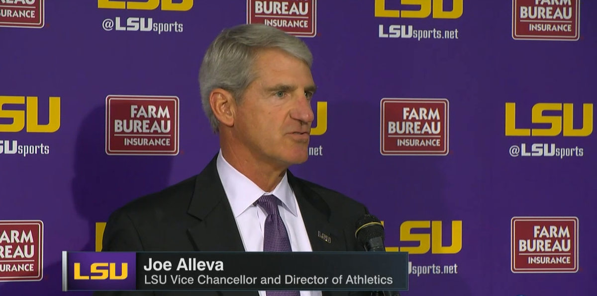 SECNetwork's tweet photo. LIVE on #SECNow: "I want to make it clear, Les Miles is our football coach and will continue to be our coach." https://t.co/y8E6svvhgY