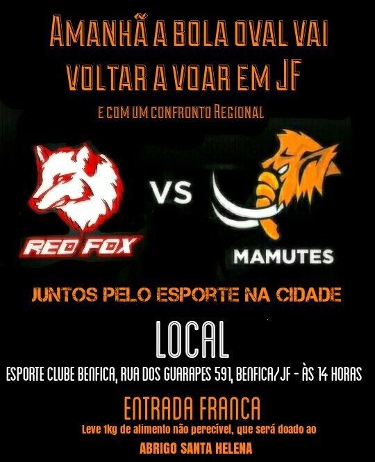 jfmamutes_fa's tweet photo. É isso mesmo galera, amanhã tem F.A em Jf!
Mesmo que de última hora aceitamos o desafio e vamos pra cima.
#gomamute https://t.co/wciySb0RoU