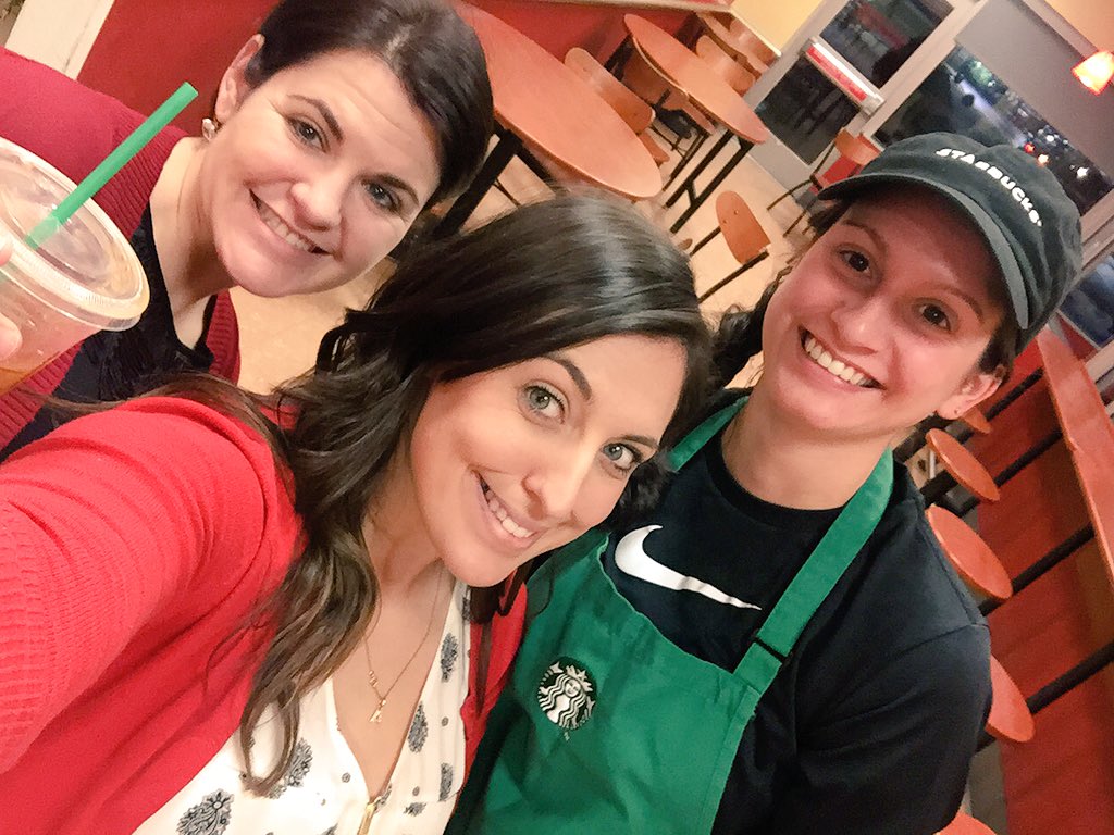 VeraCBarroso's tweet photo. A little #Starbucks after killing #redcards and selling #ChristmasTrees #tisTheSeason @Ecorreia80Erica @sarahnold https://t.co/ZLMABJWnQX