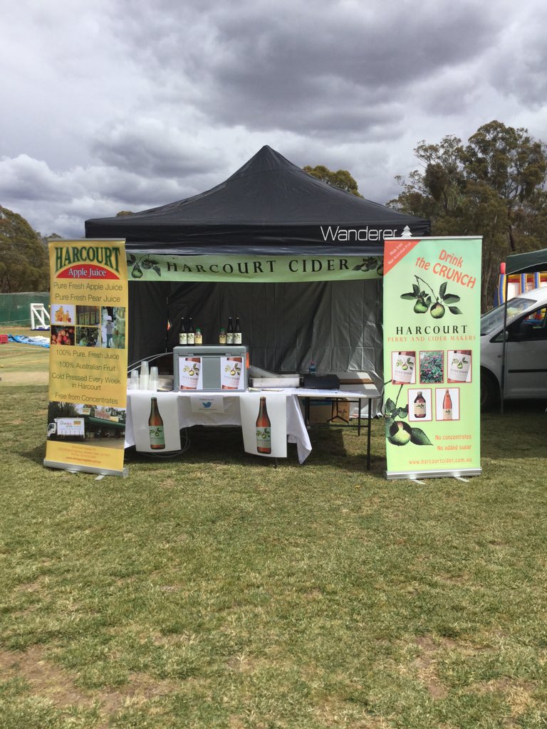 We are set for a great day at The Barkers Creek Beer Cider &amp; Wine Festival come see us for a #HarcourtCider