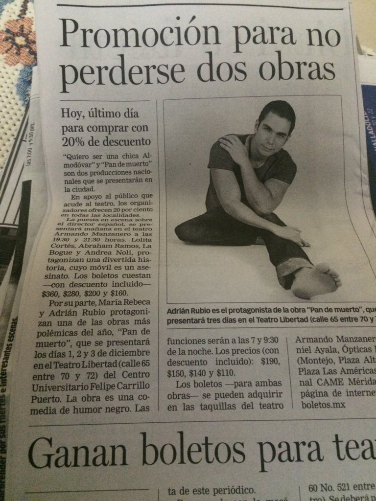 Ponchote's tweet photo. @ObraPanDeMuerto  dando MUCHO de qué hablar en Mérida! https://t.co/JEOgh8l6md