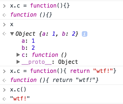 javascript still blows my mind. EVERYTHING IS FUNCTIONS AND FUNCTIONS ARE OBJECTS BECAUSE WHY NOT.