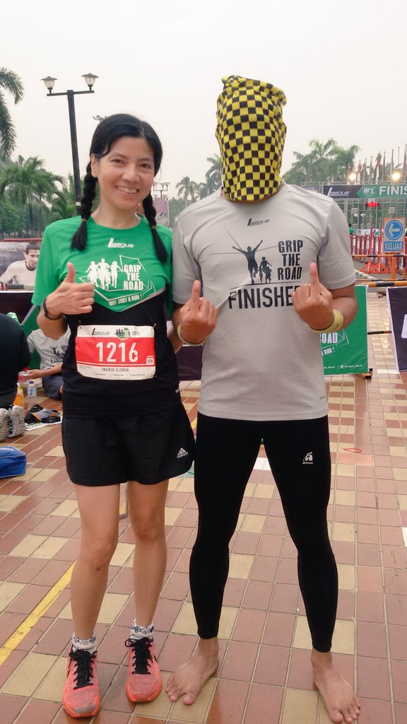 ingridgloria's tweet photo. With No Face Runner 😍 @irzafans #GRIPTHEROAD2015 #LeagueGrip #notjustarun https://t.co/FiBMkvfUIc