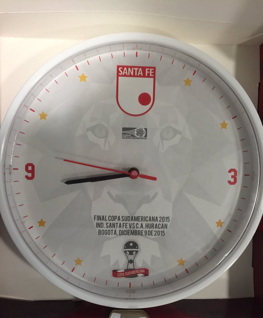 Este es el reloj que recibirán todos los hinchas que compren su boleta para la final de Copa Sudamericana!! <a href="/SantaFe/">Independiente Santa Fe</a>