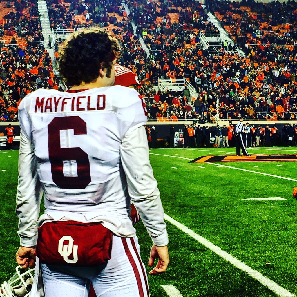CollegeGameDay's tweet photo. Heisman? @OU_Football https://t.co/0GWjKbVEJ9