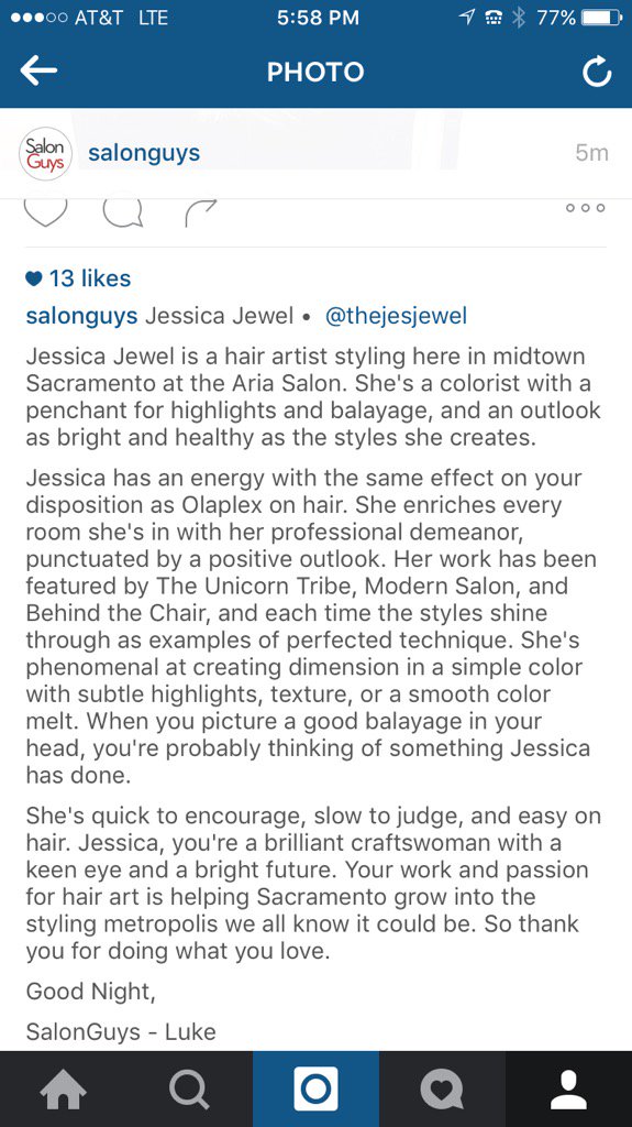 thejesjewel's tweet image. Thank you for your kind words and for featuring my work @SalonGuys 😘🙌🏼 #supportandencourage