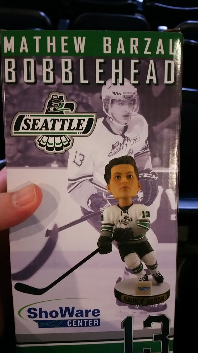NucksNBirds's tweet photo. Woo! Got my @SeattleTbirds bobblehead of @Barzal_97. #DatFlowDoe https://t.co/gvDRdEbbpC
