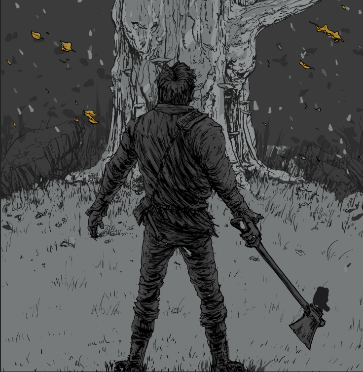 Goldrushcomic's tweet photo. I can't show you the whole thing. But here is a peak at the cover for ATGR #2.
Art by @BarryTheArtGuy 
#Comics https://t.co/9NHISdW3QY