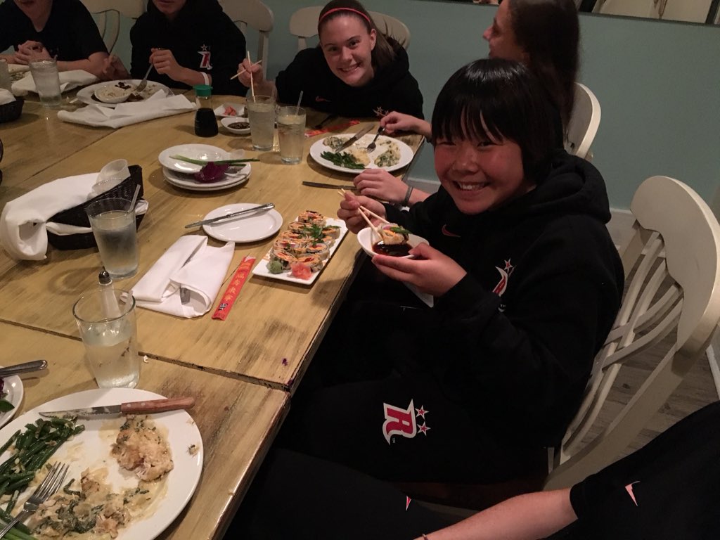 Happy Birthday to our freshman mid Hikaru Nakamura. Perfect celebration: National Tournament & sushi!   