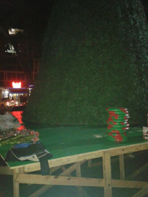 JCBellaVista's tweet photo. #AestaHora parte de nuestro equipo decora el árbol de Navidad en el #ParqueAndresBello #YoVivoBellaVista https://t.co/fUiCbigmTt
