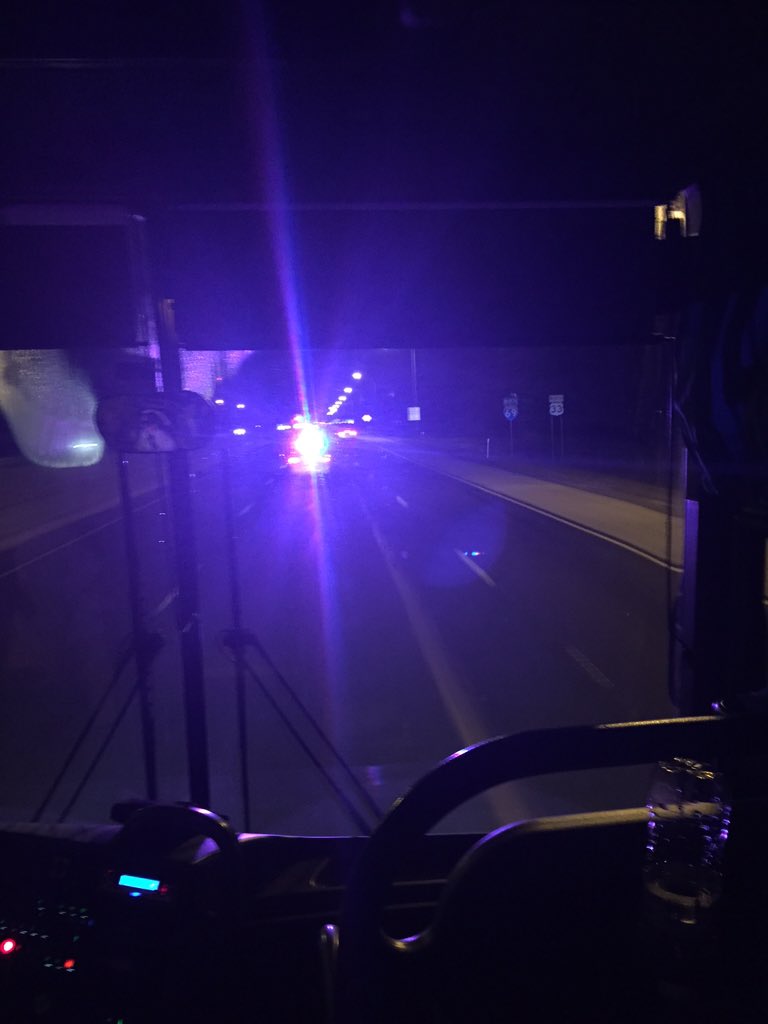 ckitchen11's tweet photo. The only way to be welcomed back to Fort Wayne!  Police escort for the State Champs! https://t.co/pICnQNsfqQ