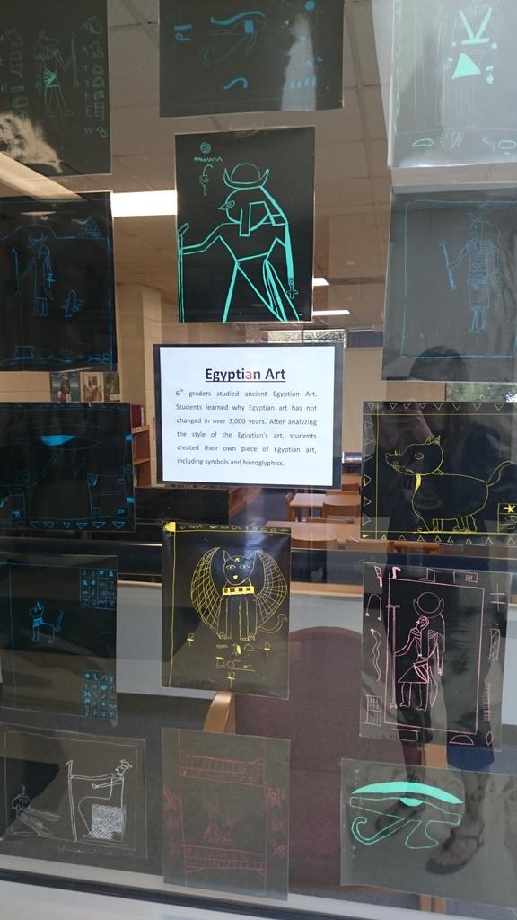 PierGina's tweet photo. Studying Egyptian art in 6th grade! https://t.co/ol1OvqX6JQ