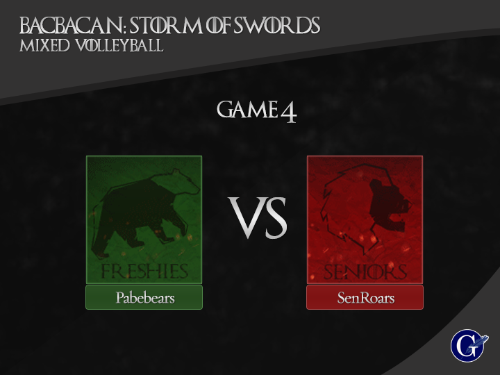 upgi_cba's tweet photo. #Pabebears vs #SenRoars now began. #BACBACAN2015 #MixedVolleyball https://t.co/m7cuwVFnwf