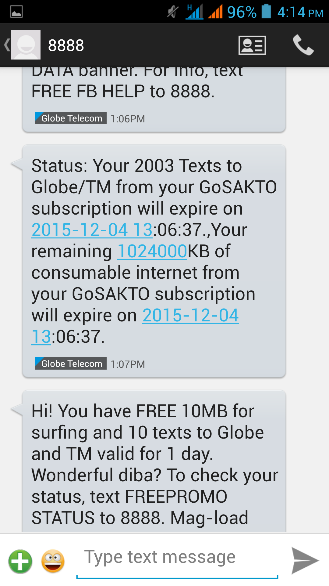 How to check my remaining data in globe sales