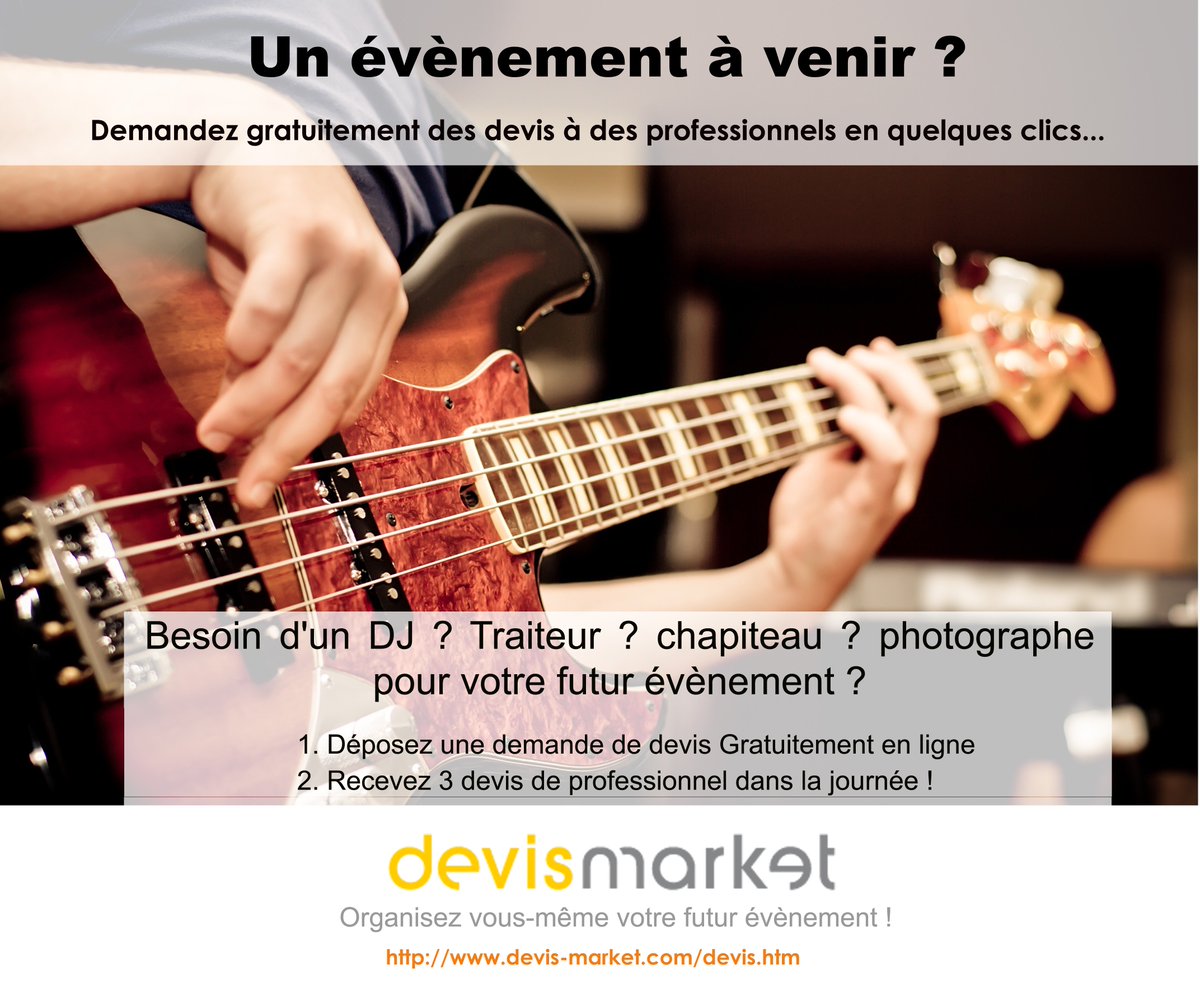 DevisMarket's tweet image. Vous cherchez un DJ ? un Traiteur ?  ou encore un photographe pour votre futur évènement ? devis-market.com/devis.htm