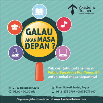 syafaatmarcomm's tweet photo. “Galau” is not your middle name! Segera tentuin rencana masa depanmu di #PSFT bersama @Akademi_Trainer! #Speak4Teens https://t.co/rSi9LrddCk