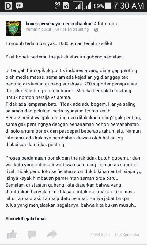 Thejacka_12's tweet photo. maturnuwun suporter BONEK surabaya, untuk yang paham aja :) https://t.co/a7IbU30Jdt