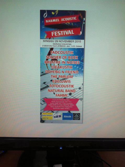 RT <a href="/SwaramudaBDG/">SWARAMUDA FM</a>: Today Acara Karmel Acoustic  Festival Warung Ning Nong Jl SeskoAU No.6 Lembang Bdg Jam :14.00