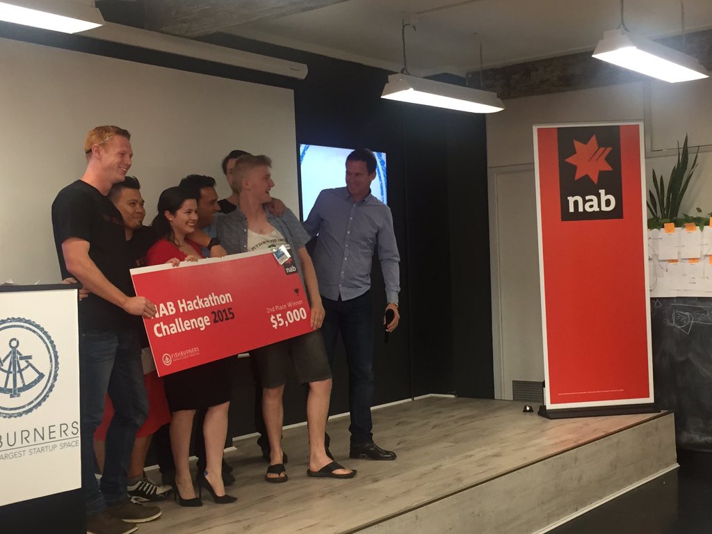 NextRound_'s tweet photo. Second place!!!! Nab Angel #nabhack https://t.co/yB6AaPNsHw