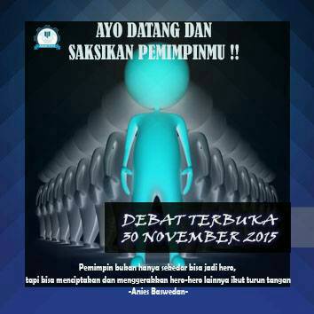 PemilwaFTP2016's tweet photo. H-1 DEBAT TERBUKA PEMILWA FTP 2015

Pastikan kamu datang pada 30 November 2015 di halaman depan gedung F :) https://t.co/CL6jV4ci05