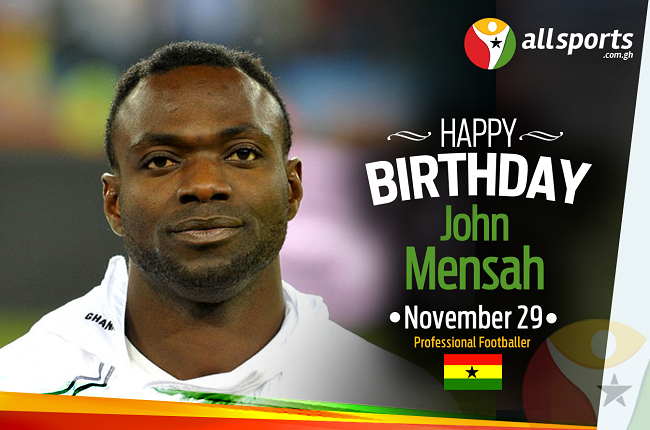 AllSportsGh wishes ex- skipper and defender John Mensah a HAPPY 33rd BIRTHDAY! 
