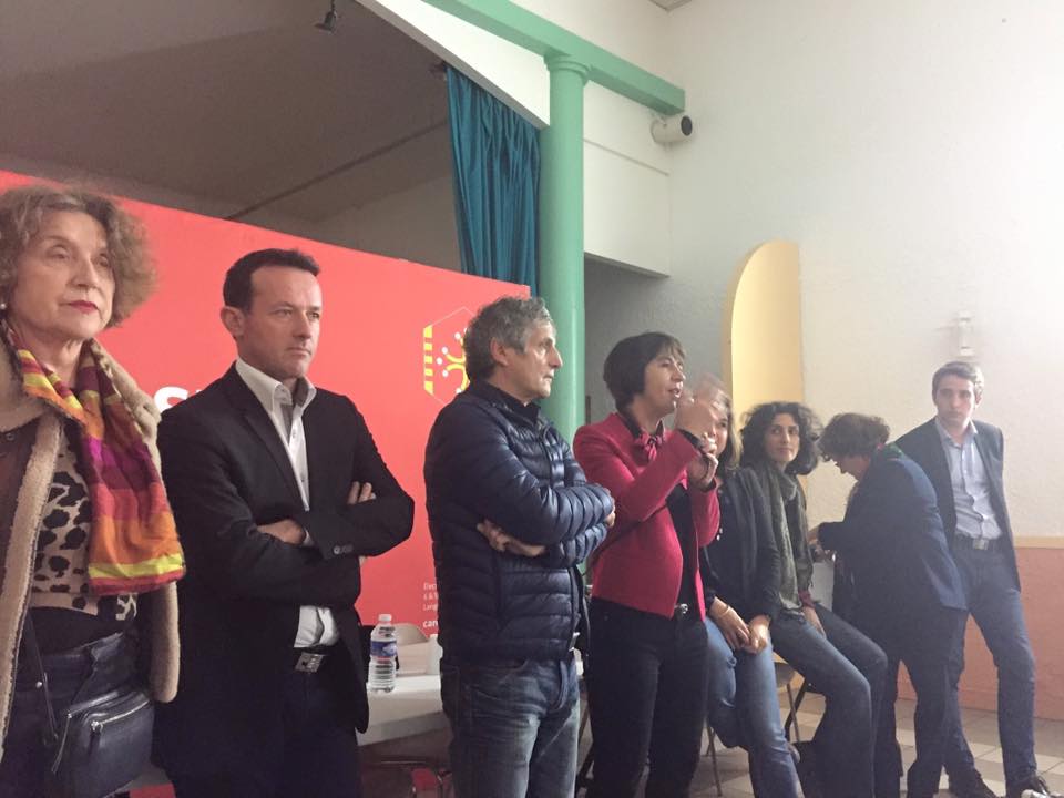 sebastienpla's tweet photo. Réunion publique hier soir à Vinassan (11) avec les candidats de l'Aude #NotreSud @AvecCarole et la députée @MHFabre https://t.co/06qWTFBXOG