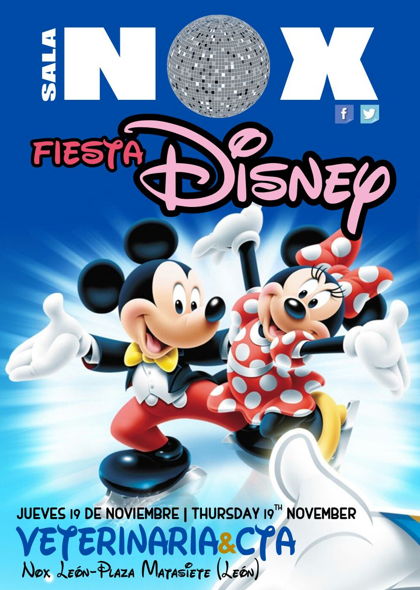 ComiVetCta's tweet photo. ESTE JUEVES FIESTA DISNEY en el @pubnoxleon
¡Ven disfrazado y acompañanos en una noche de vuelta a la infancia! https://t.co/8eUBb8KRGx