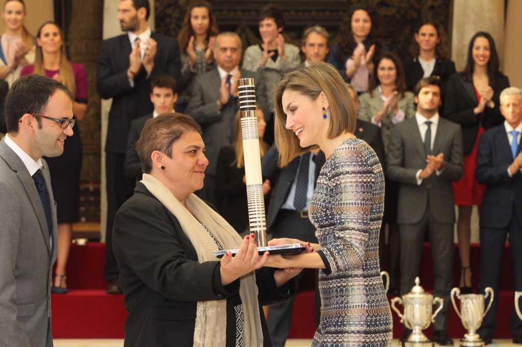 CasaReal's tweet image. Los Reyes entregaron los Premios Nacionales del Deporte 2014 @deportegob casareal.es/ES/Actividades…