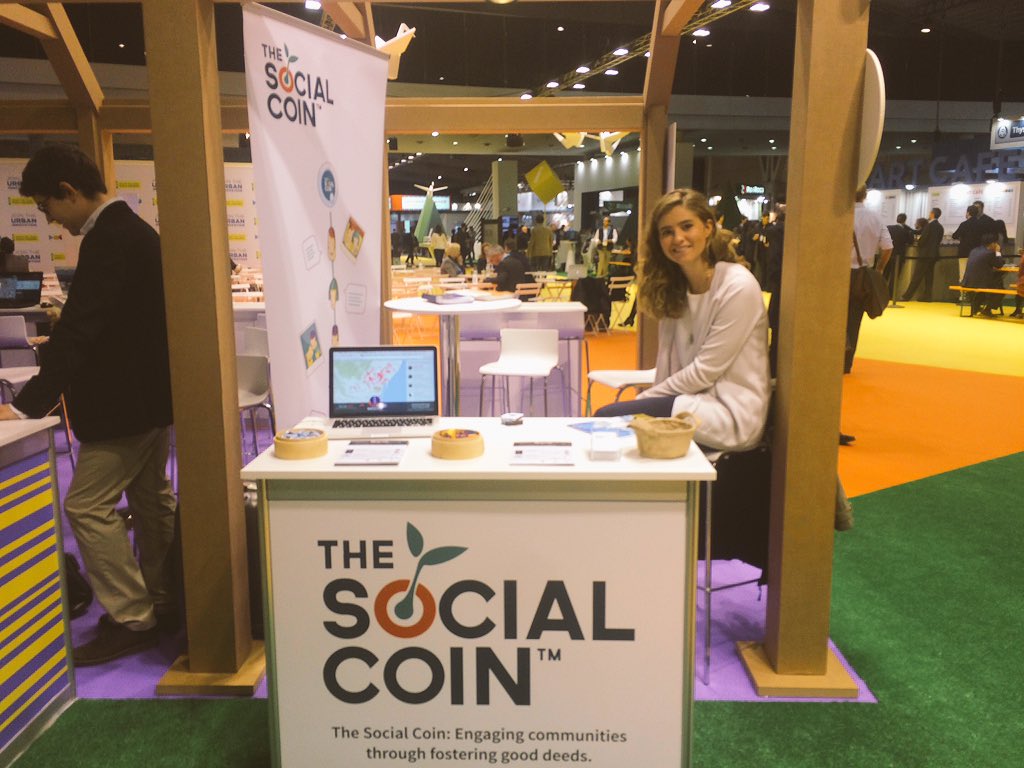 Thesocialcoin's tweet photo. Ready...go! Everything ready to show our solution for #humancities at @SmartCityexpo #SCWC #dogood https://t.co/9IWWyggtMk