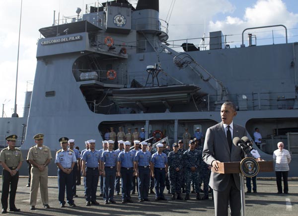 GulfTimes_QATAR's tweet image. Security concerns hang over 
#APECSummit2015 as leaders arrive
bit.ly/1lslncs
#Philippines #Obama
