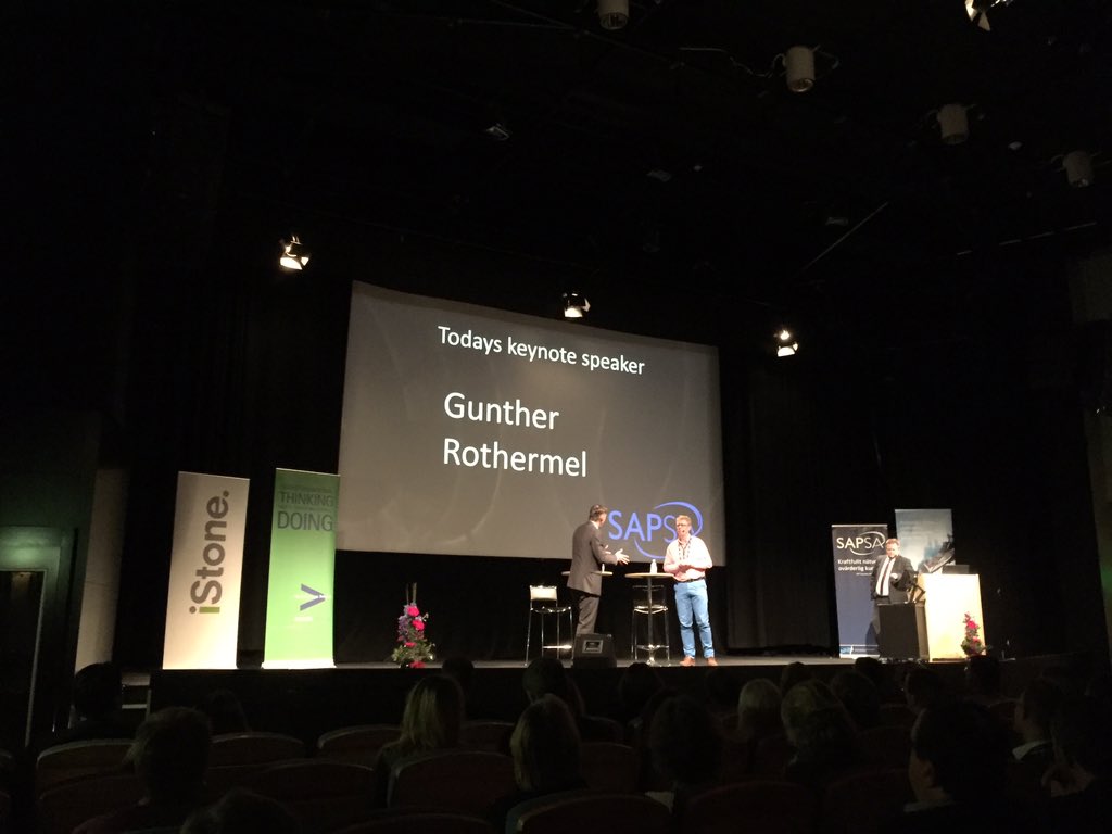 KlasReinholdson's tweet photo. #impuls2015 #capgemini Listen to Keynote on SAPSA Impuls https://t.co/M4bv5Xbeiq