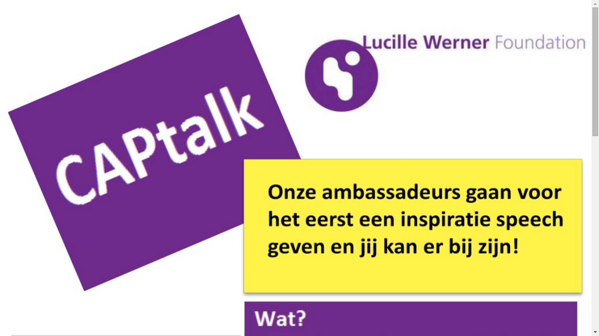 LWFnl's tweet photo. Kom zaterdag naar onze primeur #Captalk Inspiratieverhalen van onze ambassadeurs! Aanmelden:https://t.co/A1yt6tQGnI https://t.co/80M0B8K7L9