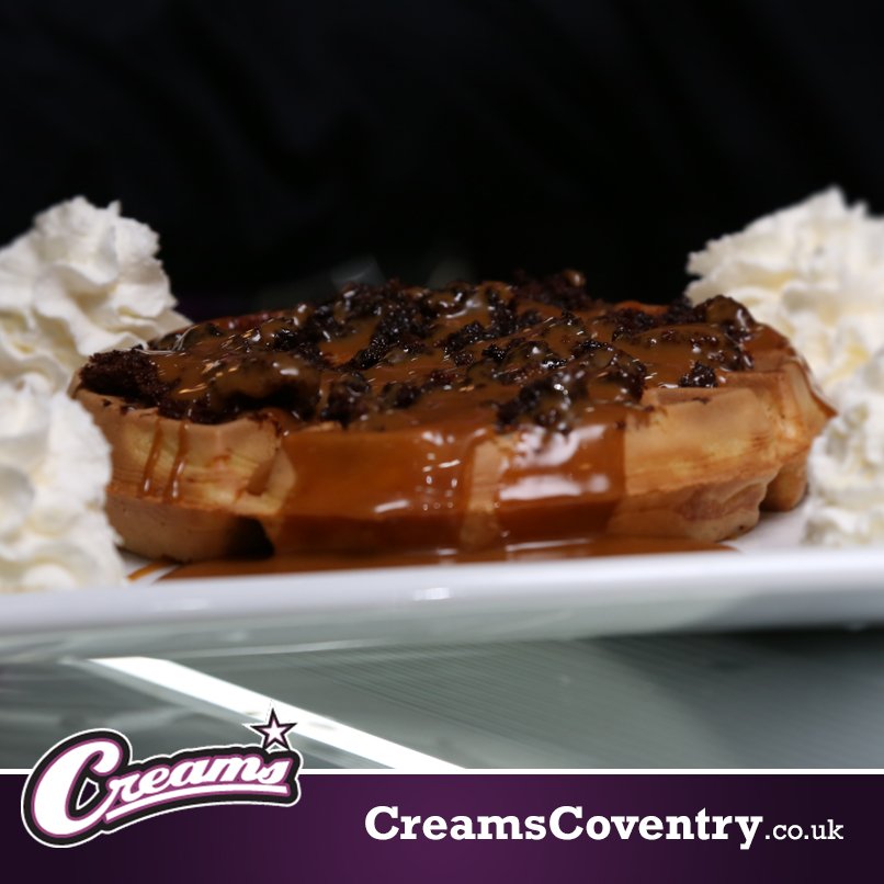 Creams Coventry on Twitter ""Chocolate Fudge Mess"A Fresh waffle