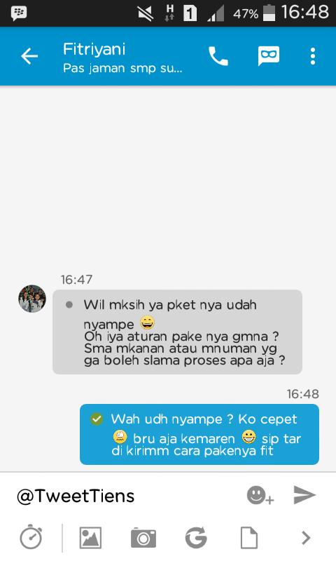 TweetTiens's tweet photo. Yeaaaay order baru 1 hari udh sampe . Cepet bangett !!! Ayoo siapa lagi yg mau order . Cek bio yaaa :) https://t.co/105W8UXs87