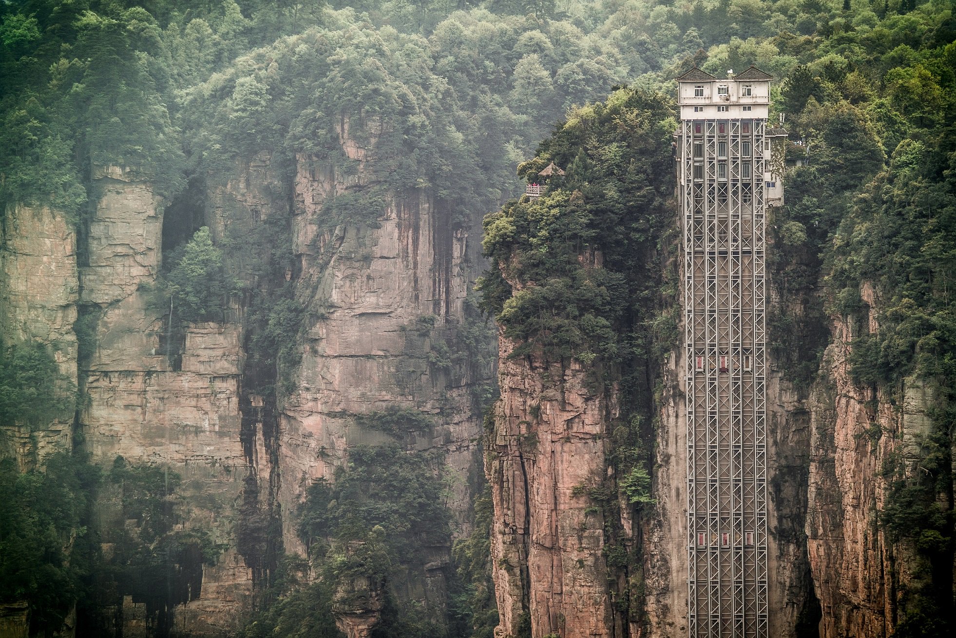 阪急交通社 公式 No Twitter こんにちは ココロです 中国湖南省にある 武陵源 雲海に浮かぶ壮大な奇岩の森はまさに絶景 断崖絶壁には なんと高さ330メートルの巨大エレベーターが ひえぇ T Co Jbg2v9fud6 世界遺産 T Co Slxqiyoedx