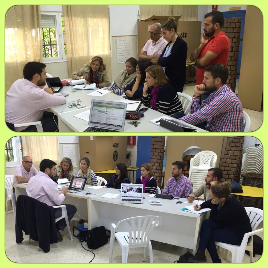 Tabajando con los Grupos de Innovación Educativa de <a href="/CristoRey_FV/">Colegio Cristo Rey</a> y <a href="/VirgendelMarFV/">Colegio Diocesano Virgen del Mar</a>  @FDEVictoria <a href="/_JavierOjeda/">Javier Ojeda</a>