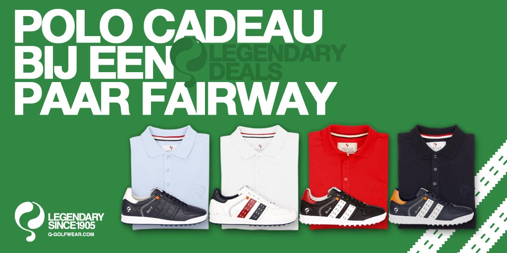 LEGENDARY GOLF DEAL | Polo cadeau | Fairway Golfschoen ⛳ Actiecode FW ⛳ ow.ly/UH3Nx