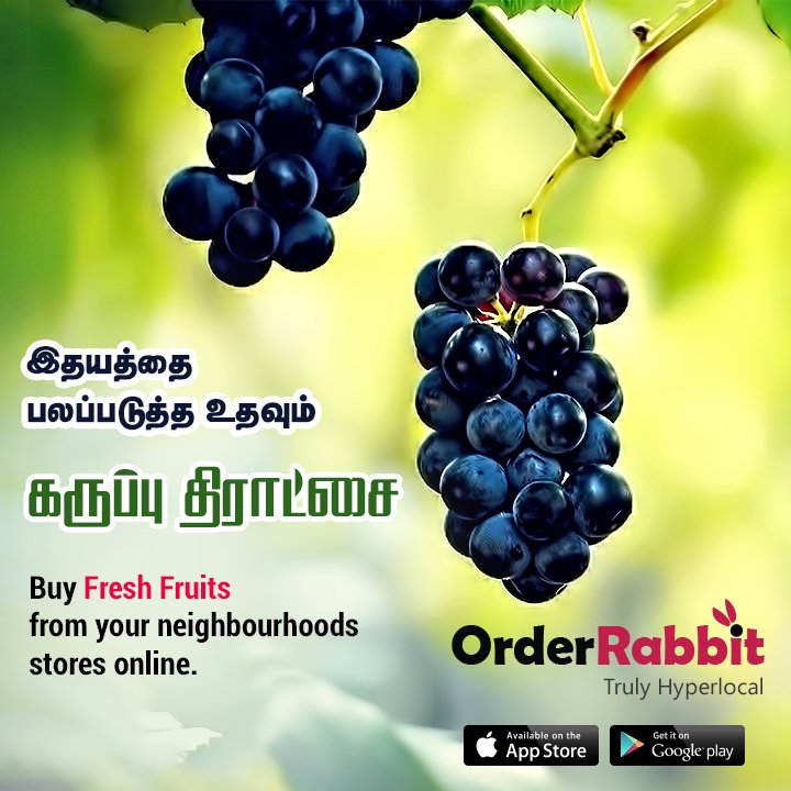 orderrabbit_com's tweet photo. #கருப்பு திராட்சைகள் ரத்தக் குழாயில் அடைப்பு ஏற்படுவதை தடுக்கும்.இதயத்தை பலப்படுத்த உதவும். #orderrabbit https://t.co/OCa4lK9qqp