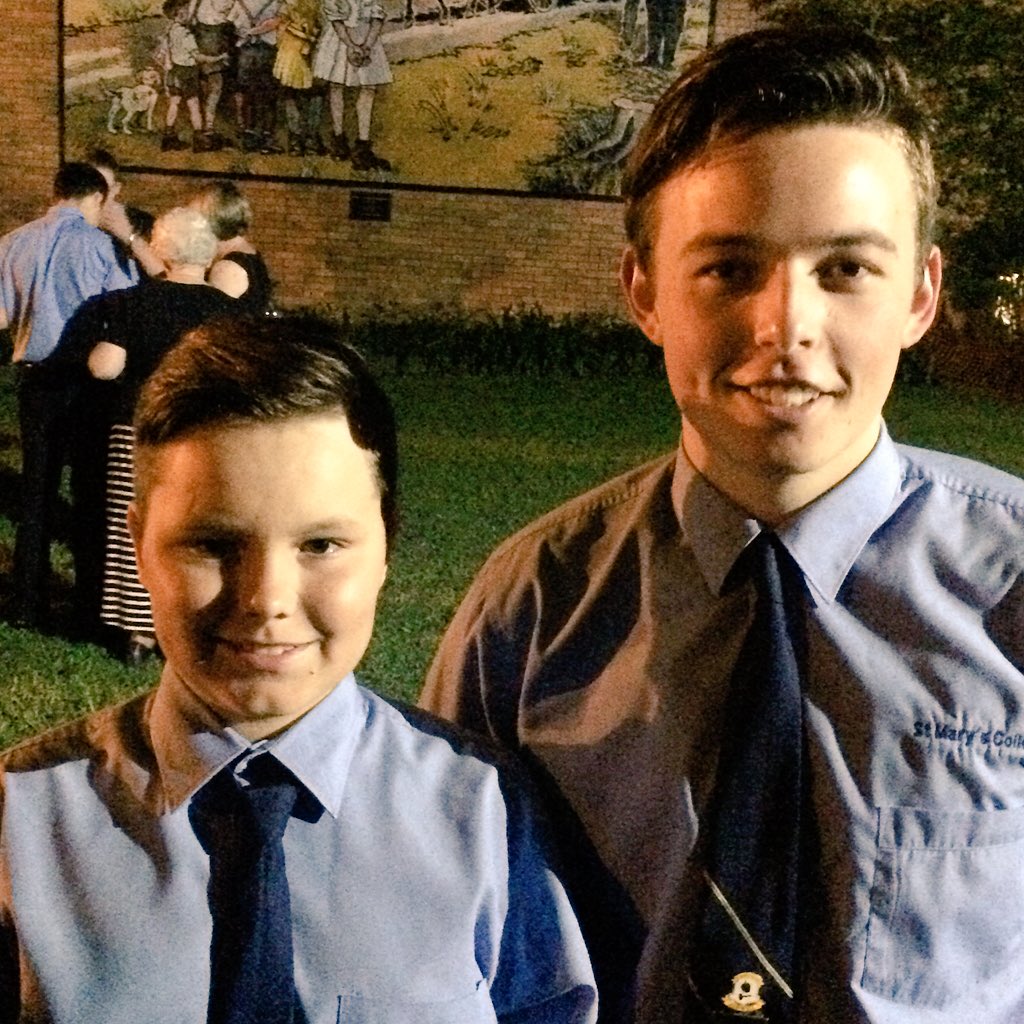 TamaraJ_76's tweet photo. @Trafford1017 with Keelan, his brother from another mother. Closing school mass 2015 #StMarysCollege https://t.co/9SMGegUk0G
