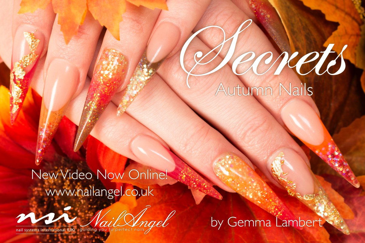 NSIUK's tweet image. Watch @gemmalambert create beautiful #Autumn #Nails 💅🍂 Tutorial now on the @TheNailAngel nailangel.co.uk